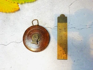 Vintage John Rabone Messwerkzeuge | Klappbares 2 Fuß Lineal | 33 Fuß Maßband - Bild 1 von 14