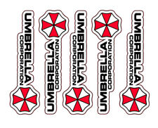 5 x Stück UMBRELLA CORPORATION Sticker Aufkleber Laptop Tuning Logo Emblem Corp