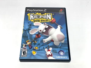 Rayman Raving Rabbids Sony PlayStation 2 2006 PS2 manuale CIB non testato disco pulito - Foto 1 di 11