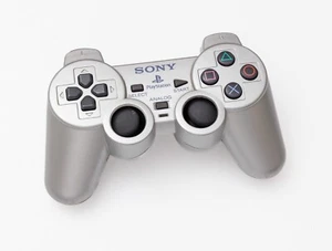 Sony PlayStation 2 Silver DualShock Controller PS2 for PARTS REPAIR ONLY 10010 - Picture 1 of 10