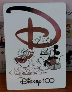 Disney 100 Bandai Foil D 100 Donald Duck & Mickey Mouse Card - Picture 1 of 2