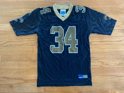 RICKY WILLIAMS #34 New Orleans Saints Adidas Jersey Youth Sz small  Black Cover