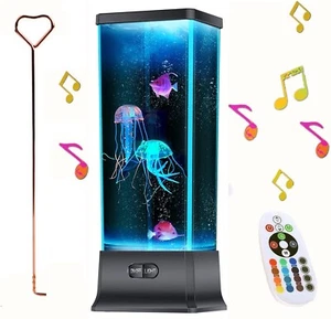 COLORLIFE Cool Electric Jellyfish Lava Lamp with Bluetooth Speaker Music Gift... - Picture 1 of 8
