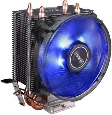 Antec A30 Intel AMD Dual Heatpipe Quiet 95w CPU Cooler Silent Blue 9cm LED Fan - Image 1 of 4
