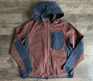 FAT FACE - CHAQUETA AIRLIE CON CAPUCHA HOMBRE ROJO/AZUL - M REGULAR - NUEVA CON ETIQUETAS - Imagen 1 de 12