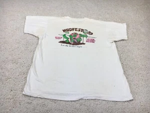 Vintage Fruit Of The Loom Shirt Mens Extra Large Beige Cartoon Single Stitch 80s - Picture 1 of 21