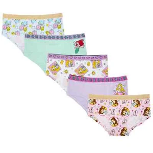 Disney Princess Girls Briefs Underwear, 5 Pack - Picture 1 of 2