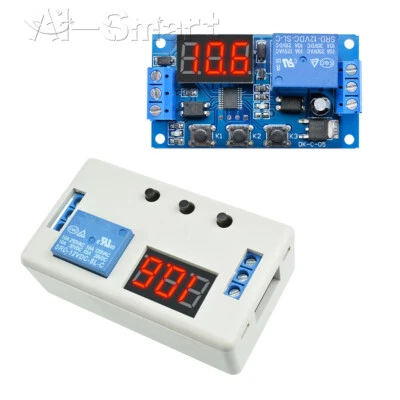 Digital 12V LED Display Home Automation Delay Timer Control Switch Relay Module - Image 1 of 4