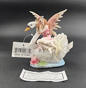 Swan Fairy-Tale 7" Coin Bank Figurine Birthday Christmas Gift Fantasy Decor NIB - Picture 1 of 16