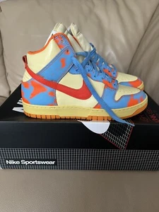 Size 8 - Nike Dunk 1985 High Orange Acid Wash - Picture 1 of 9