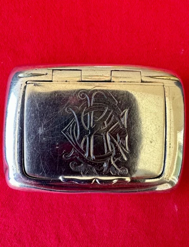STERLING SNUFF BOX, WILLIAMS & FRANKS, BIRMINGHAM, 1903 Cover