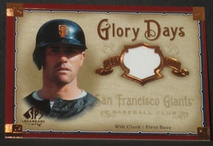Camiseta Will Clark 2005 Upper Deck SP Legendary Cuts Glory Days #GD-WC SF Giants - Imagen 1 de 2