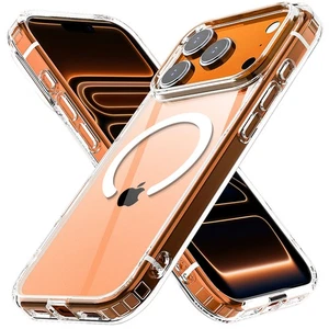 Clear Magnetic Case For iPhone 17 Pro Max 17 2025 Shockproof Protection Cover - Picture 1 of 28