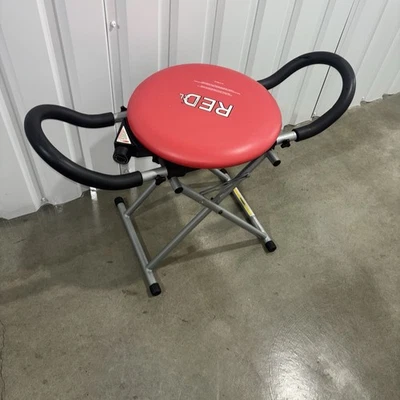 Cadeira de exercício abdominal fitness vermelha XL abdominal e núcleo treinamento em casa - Imagem 1 de 4