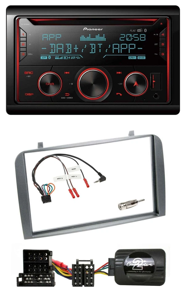 Pioneer 2DIN DAB Lenkrad Bluetooth USB CD Autoradio für Alfa Romeo GT 147 2000-2 - Bild 1 von 4