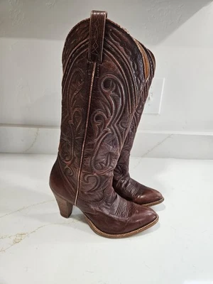 Botas vaqueras de cuero Dan Post tacón marrón mujer 6,5 M 4137  Foto 1 de 4