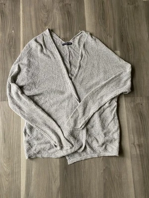 Brandy Melville Women’s Cardigan Cotton Blend Gray Open Sweater Lightweight OS - Image 1 of 4
