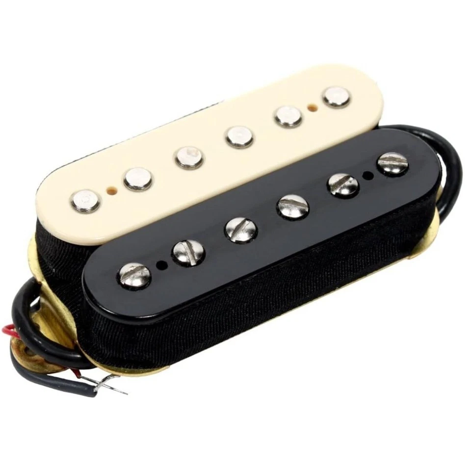 Captador EVH Wolfgang Bridge, preto e branco, 222137002 - Imagem 1 de 4