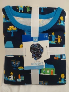 Target Damen Pyjama Set Chanukka Family Matching Pjs Menora Dreidel Löwen XS - Bild 1 von 12