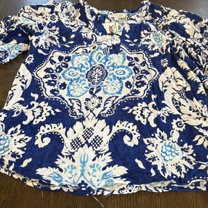 Rachael Zoe Short Sleeve Blouse Size S Small Puff Sleeve V-Neck NWT - Picture 1 of 7
