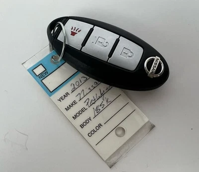 13-15 OEM Nissan Pathfinder Entrada sin llave Llavero inteligente 3 botones USADO Foto 1 de 4