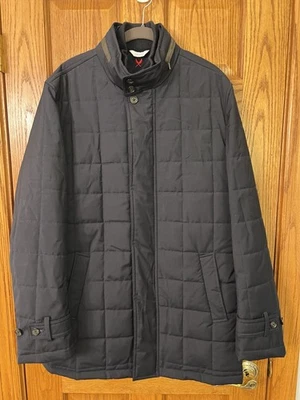 Cardinal of Canada Men’s Quilted Jacket Black Size L 42-44 Wool Blend Warm Coat - Image 1 of 4