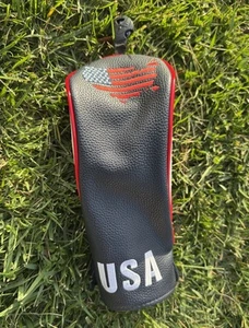 American Flag “USA” Golf Fairway Wood Head Cover Red White Blue - Picture 1 of 5