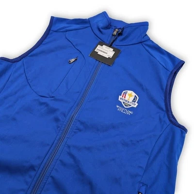 Chaleco Ralph Lauren RLX Micro Polar Para Hombre Pequeño Azul Ryder Cup 2020 Rendimiento Foto 1 de 4