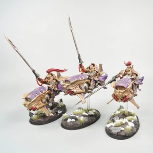 Adeptus Custodes Vertus Praetors x3 Painted - Warhammer 40k Army - Picture 1 of 6