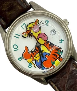 Vintage Disney Winnie The Pooh Tigger Date Analog Watch Men’s New Battery - Picture 1 of 8