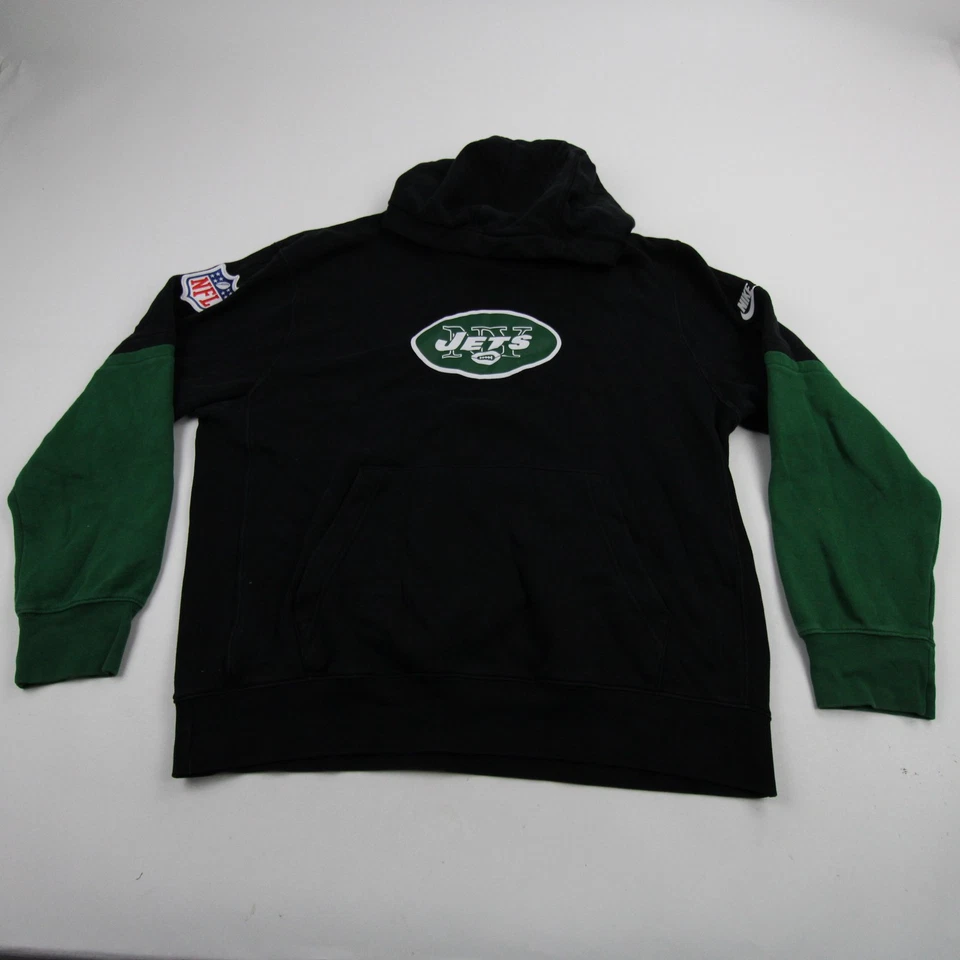 Sudadera para hombre New York Jets Nike NFL On Field negra/verde usada Foto 1 de 1