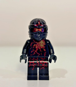 LEGO Ninjago NRG Cole Minifigure Gold Earth Ninja Lightning Rare Collectible