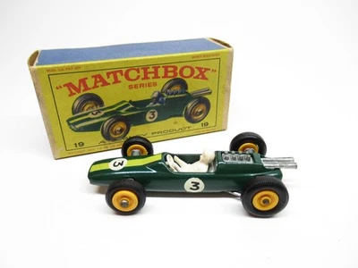 MATCHBOX LESNEY #19 GREEN LOTUS IN ORIGINAL BOX MINT - Image 1 of 4