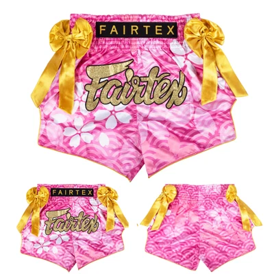 Fairtex Limited Edition Shorts Bow MuayThai Boxing Rodtang BS SAKURA New - Image 1 of 4
