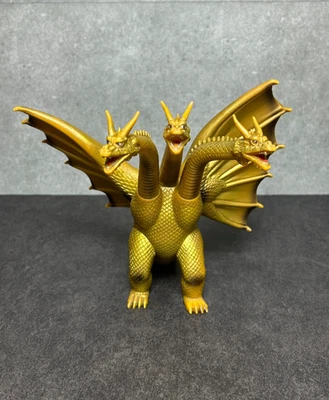 Figura Vinilo BANDAI 1984 King Ghidorah 8" Sofubi Versión Dorada Temprana Godzilla Foto 1 de 4