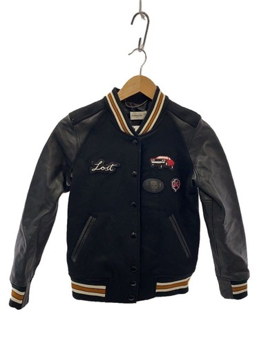 Giacca Coach stadio 2 lana nera 86644 usata