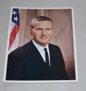 NASA Astronaut Frank Borman Original 8x10 Foto Autopen signiert frühe Signatur - Bild 1 von 2