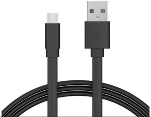 Just Wireless Micro USB Cable 6ft Flat Tangle Free - Black - Ships Fast - READ!! - Picture 1 of 1