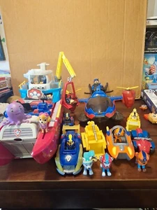 RIESIGES KONVOLUT Paw Patrol Sea Patroller Flugzeug Boote Fahrzeuge Chase Marshal ungetestet - Bild 1 von 19