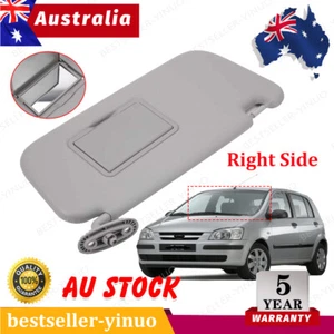 Right Driver Side Sun Visor With Makeup Mirror Gray For Hyundai GETZ 2002-2011 - Picture 1 of 10