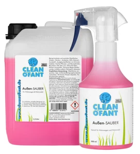 CLEANOFANT Außen Sauber 2,3L+500ml Set Wohnwagenreiniger Wohnmobilreiniger GfK - Bild 1 von 9