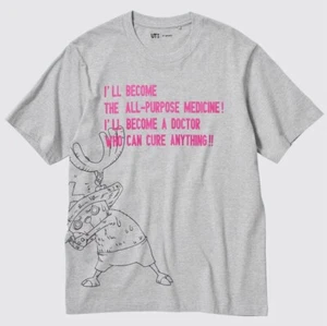 Camiseta ONE PIECE Tony Tony Chopper Gris UT Archive Uniqlo Talla L Nueva - Imagen 1 de 10