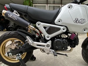 ZoOM Exhaust Honda GROM 125 2022-2024 Full System High Mount Black 2SLZ 22 24 - Picture 1 of 10