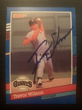 1991 Donruss #263 Trevor Wilson San Francisco Giants Signed Card Autographed