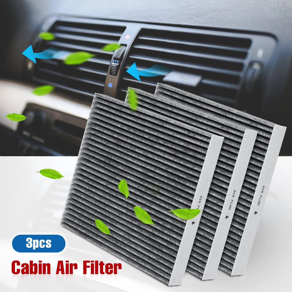 3pcs Premium Cabin Air Filter For Land Rover Discovery Subaru Legacy Outback - Image 1 of 4