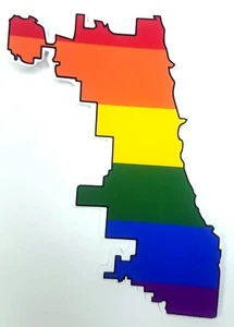 Pegatina de vinilo City of Chicago PRIDE - Imagen 1 de 3