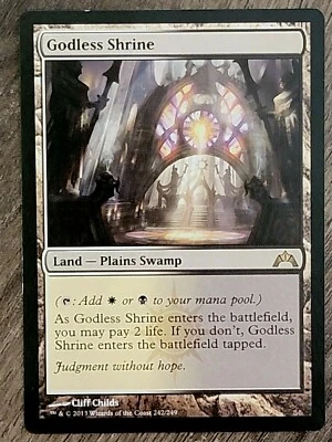 MTG Godless Shrine NM Gatecrash Rare  242/249 - Image 1 of 2