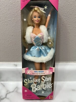 Muñeca Barbie estrella de patinaje 1995 Wal-Mart edición especial Mattel #15510 nueva en caja original Foto 1 de 4