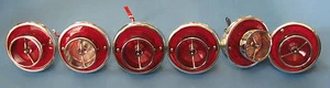 New 1963 Chevrolet Impala back up & tail light lens set chrome bezels and bases - Picture 1 of 2
