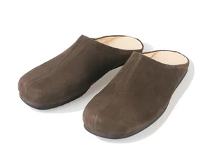 Firenze Atelier Men's Handmade Brown Suede Mules & Slip-on Clogs Slippers Slides - Picture 1 of 7